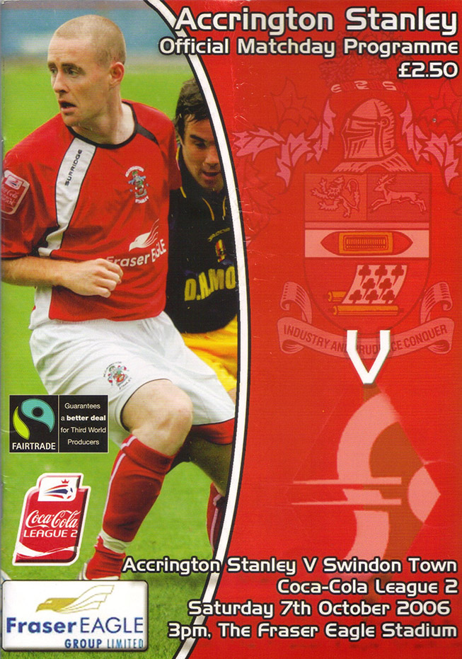 <b>Saturday, October 7, 2006</b><br />vs. Accrington Stanley (Away)